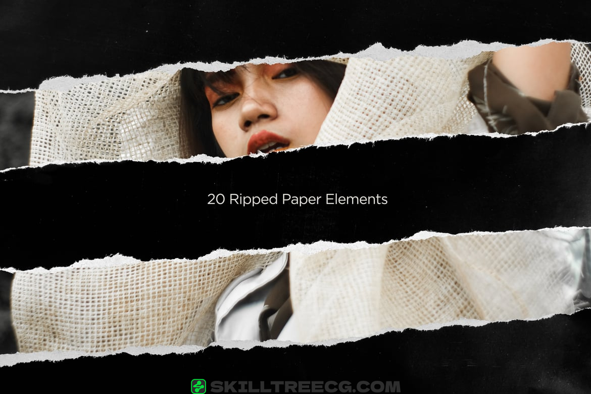 20 Ripped Paper Elements（366165）-技能树